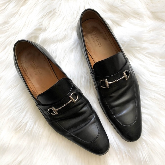 Gucci | Shoes | Gucci Classic Italian Leather Slip On Loafer Shoe ...